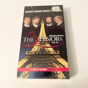 The 3 Tenors Paris 1998 VHS NEW Sealed Carreras Domingo Pavarotti Live